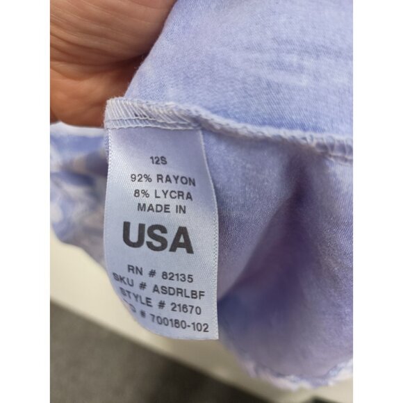 Fresh Produce Womens Babydoll Dress Small Purple Floral Sleeveless Beach Resort - Picture 7 of 10